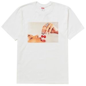 SUPREME Cherries Tee White Large New SS20